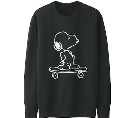 KAWS x Uniqlo x Peanuts Snoopy Skateboarding Sweatshirt