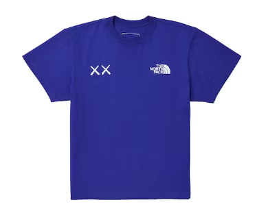 Kaws X North Face Bolt Blue Shirt